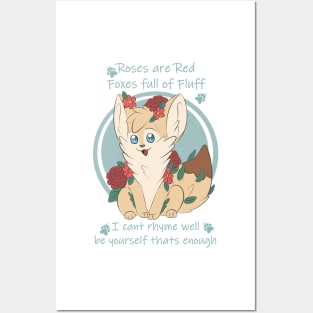 Valentine's day fennec fox Posters and Art